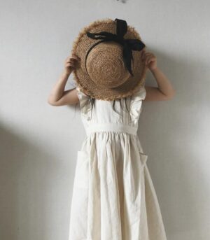 Casual Baby Kids Girl Pure Color Princess Dresses For Girls Dresses