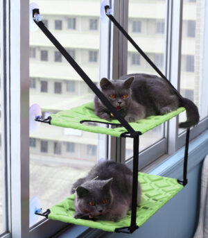 Cat Hammock Window Resting Seat Perch Cat Bed for Indoor Cats Sleeping