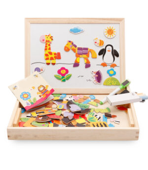 Children's Magnetic Jigsaw Puzzle Toy Cute Cartoon Animal Jigsaw Puzzle Picture Board Children's Educational Toy