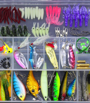 Fishing Gear Sequined Soft Bait Set