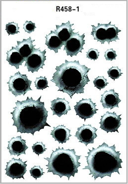 Simulation Bullet Hole Car Sticker, Car Bullet Hole Crack Car Sticker - Image 2
