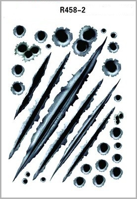 Simulation Bullet Hole Car Sticker, Car Bullet Hole Crack Car Sticker - Image 5