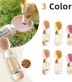 Portable Dog Water Bottle Food And Water Container For Pet Pets Feeder Bowl Outdoor Travel Drinking Bowls Water Dispenser