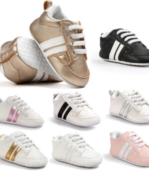 Baby Boy Girl Moccasins Shoes Infant PU Leather Non-slip Soft Newborn Sneakers