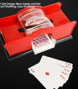 Poker Card Hand Shuffler Easy Hand Cranked Casino Card Shuffling Machine For Blackjack Poker Texas