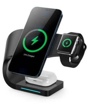 Multi-function Charging Stand Magnetic Wireless Charging 15W Fast Charging