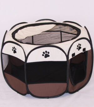 Folding Octagonal Pet Fence Oxford Cloth Cat And Dog Kennel