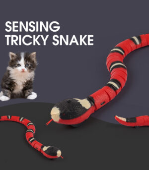 Smart Sensing Interactive Cat Toys Automatic Eletronic Snake Cat Teasering Play USB Rechargeable Kitten Toys For Cats Dogs Pet