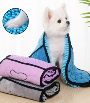 Dogs Cats Towels Super Absorbent Dog Bathrobe Microfiber Bath Towels Quick-Drying Cat Bath Towel For Pets Towel Dog Towels Pet Products